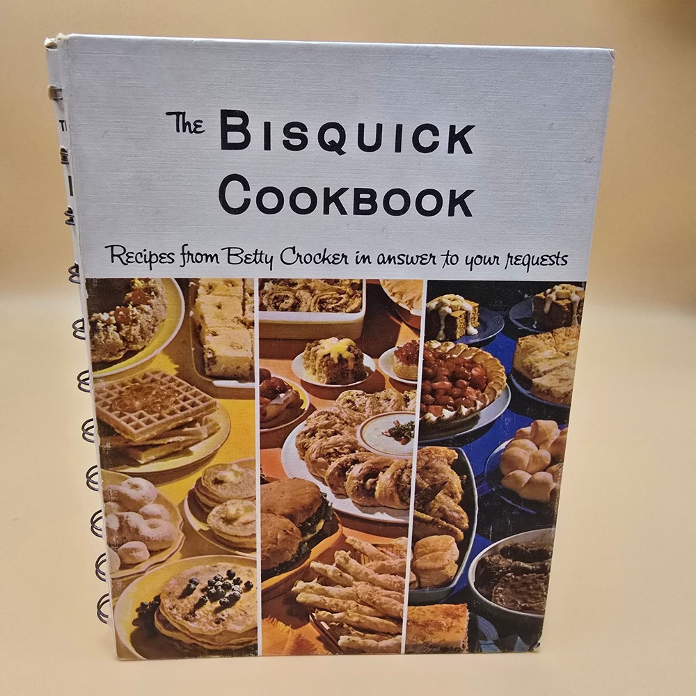 Vintage 1964 The Bisquick‎ Cookbook Betty Crocker First Edition Spiral Hardcover